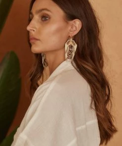 FAME Lidia Ivory Beaded Earrings