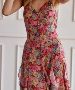 Dress Forum Lila Pink Floral Maxi Dress