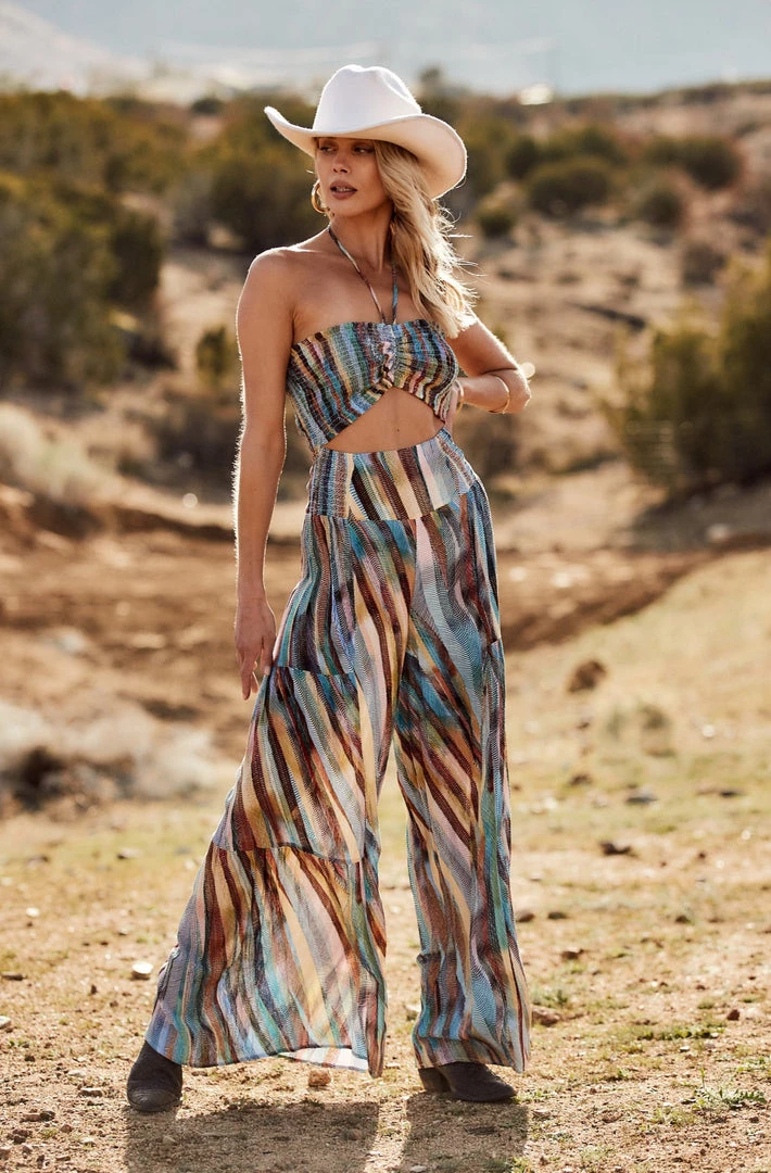 SHOP 17 Mariposa Multi Halter Jumpsuit 5 SHOP 17 Mariposa Multi Halter Jumpsuit