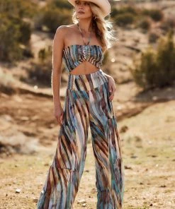 SHOP 17 Mariposa Multi Halter Jumpsuit 12 SHOP 17 Mariposa Multi Halter Jumpsuit