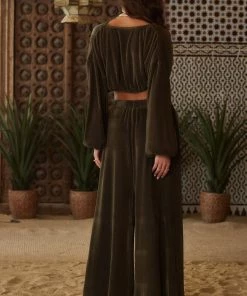 CLOUD TEN Maison Olive Pleated Pants