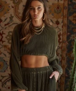 CLOUD TEN CLOTHING Maison Olive Pleated Top