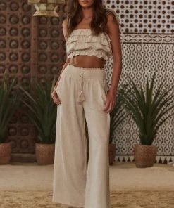 MIOU MUSE CLOTHING Medina Light Taupe Pant