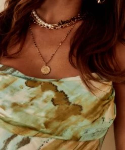 FAME Annalise Gold Coin Layered Necklace