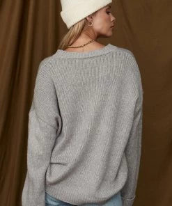 HYFVE Ruthie Heather Grey Sweater
