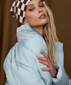 Modern Bridge International Co,Ltd. FLAT/RM B 3/F WING CHEONG COMM BLDG 19-25 JERVOIS STREET SHEUNG WAN HKWINK Avril Brown Checkered Beanie CLOTHING