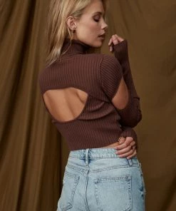 Bailey Rose CLOTHING Calgary Brown Tank Top + Shrug