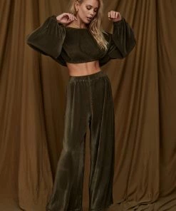 CLOUD TEN CLOTHING Maison Olive Pleated Top