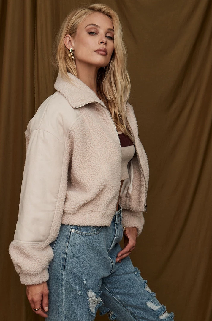 HYFVE CLOTHING Mt. Kisco Beige Sherpa Jacket 5 HYFVE CLOTHING Mt. Kisco Beige Sherpa Jacket