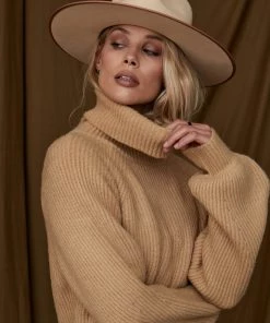 Modern Bridge International Co,Ltd. FLAT/RM B 3/F WING CHEONG COMM BLDG 19-25 JERVOIS STREET SHEUNG WAN HKWINK Beau Camel Sweater Dress CLOTHING