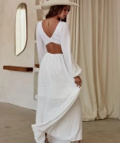 EDIT BY NINE CLOTHING Reina White Cutout Maxi Dress 20 EDIT BY NINE CLOTHING Reina White Cutout Maxi Dress