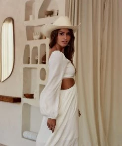 EDIT BY NINE CLOTHING Reina White Cutout Maxi Dress 21 EDIT BY NINE CLOTHING Reina White Cutout Maxi Dress