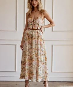 ACOA Ruby Floral Maxi Dress