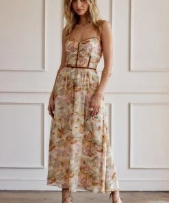 ACOA Ruby Floral Maxi Dress