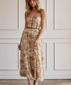 ACOA Ruby Floral Maxi Dress
