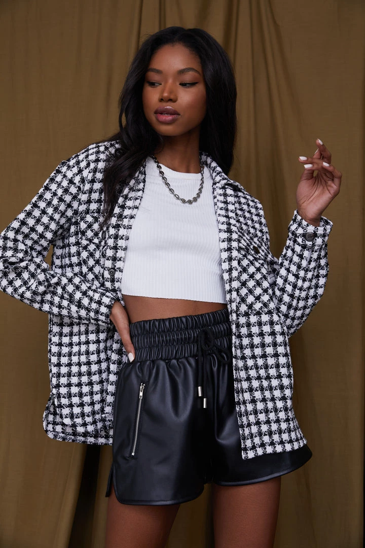 ACOA Presley Black Vegan Leather Shorts 5 ACOA Presley Black Vegan Leather Shorts