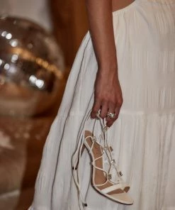 SCHUTZ Kallie Deluxe Nappa Nude Strappy Heel