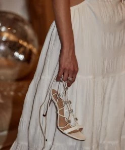 SCHUTZ Kallie Deluxe Nappa Nude Strappy Heel