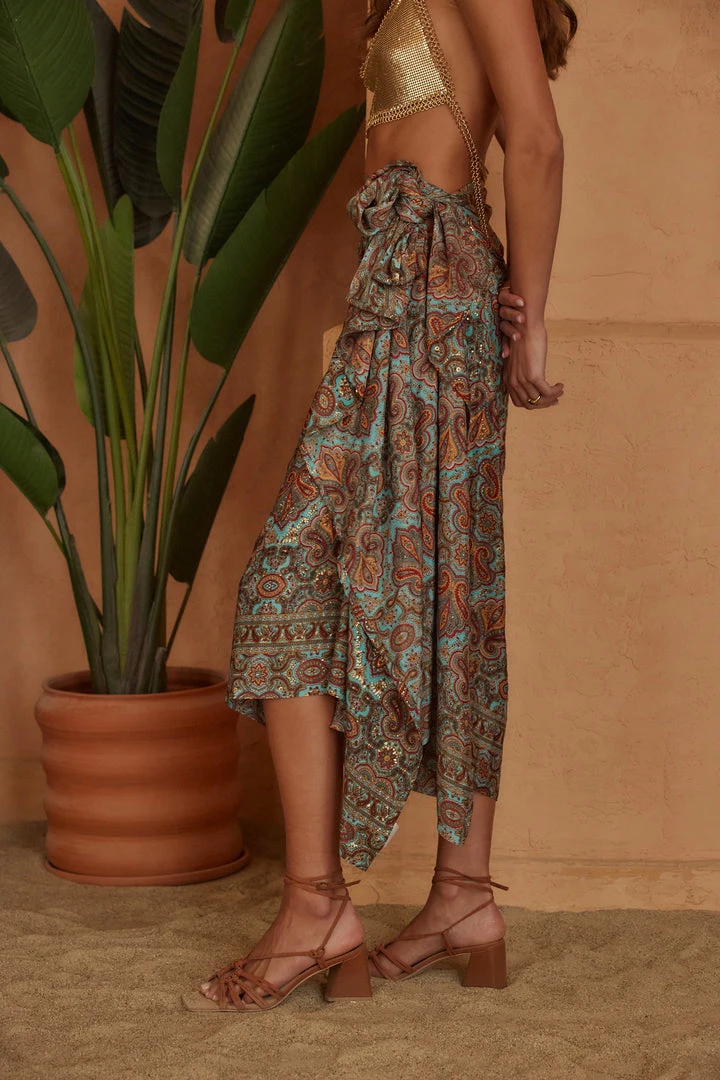 KARMA HIGHWAY New Arrivals Sabra Multi Printed Sarong 8 KARMA HIGHWAY New Arrivals Sabra Multi Printed Sarong