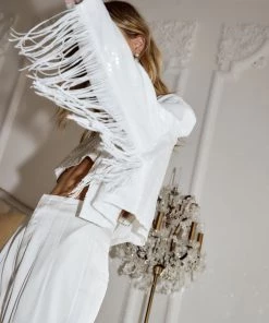 ACOA Star Crossed White Sequin Jacket