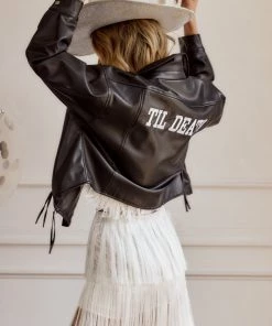 ACOA 'Til Death Black Vegan Leather Jacket