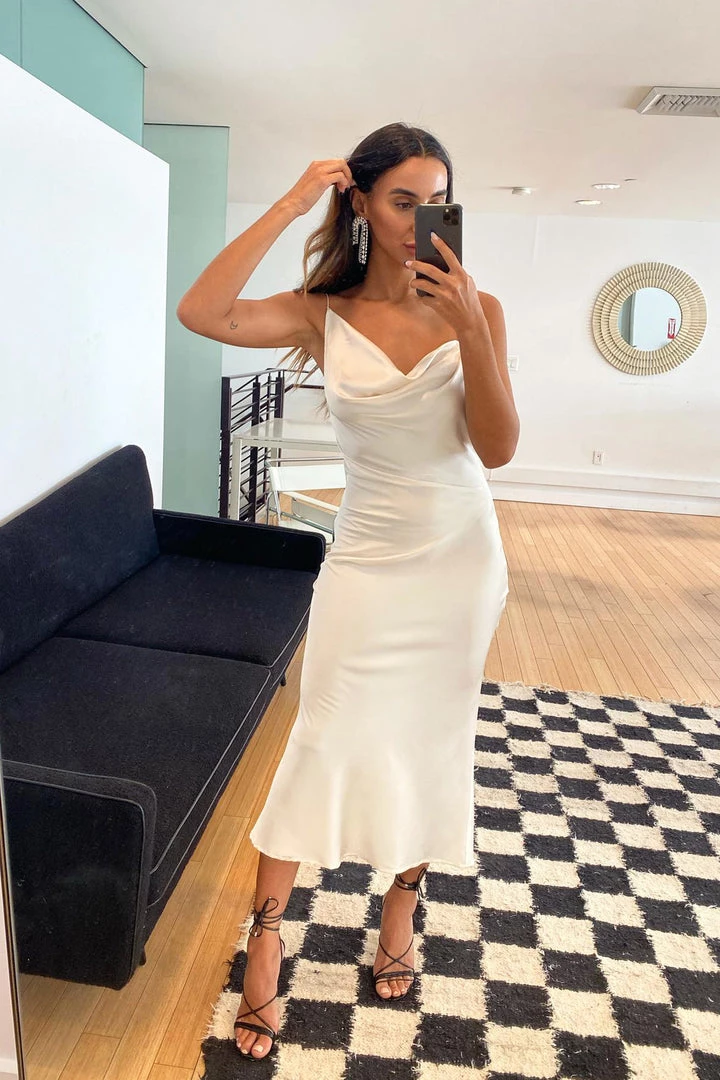 BEIGE BOTANY CLOTHING San Marino Ivory Midi Dress 3 BEIGE BOTANY CLOTHING San Marino Ivory Midi Dress