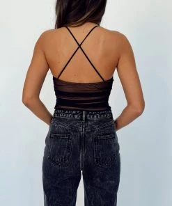 AFTER STITCH CLOTHING Daytona Black Bodysuit