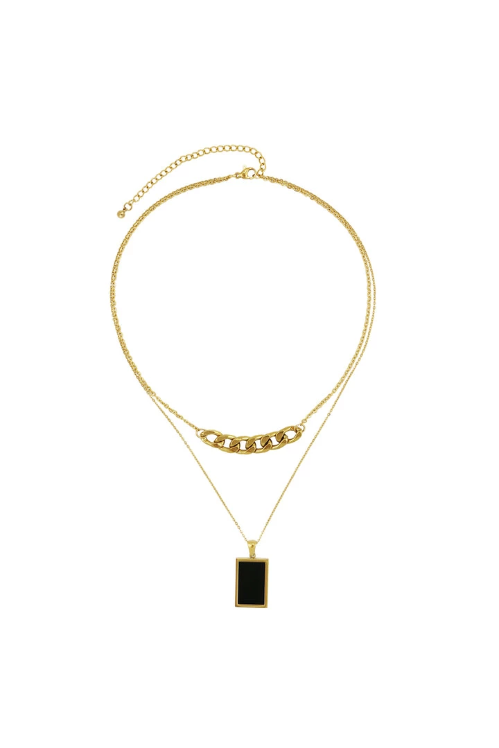 ALUMAUSA Demi Gold Double Layered Necklace New Arrivals 4 ALUMAUSA Demi Gold Double Layered Necklace New Arrivals