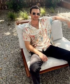 ACOA Vaughn Rust Marble Camp Shirt 20 ACOA Vaughn Rust Marble Camp Shirt