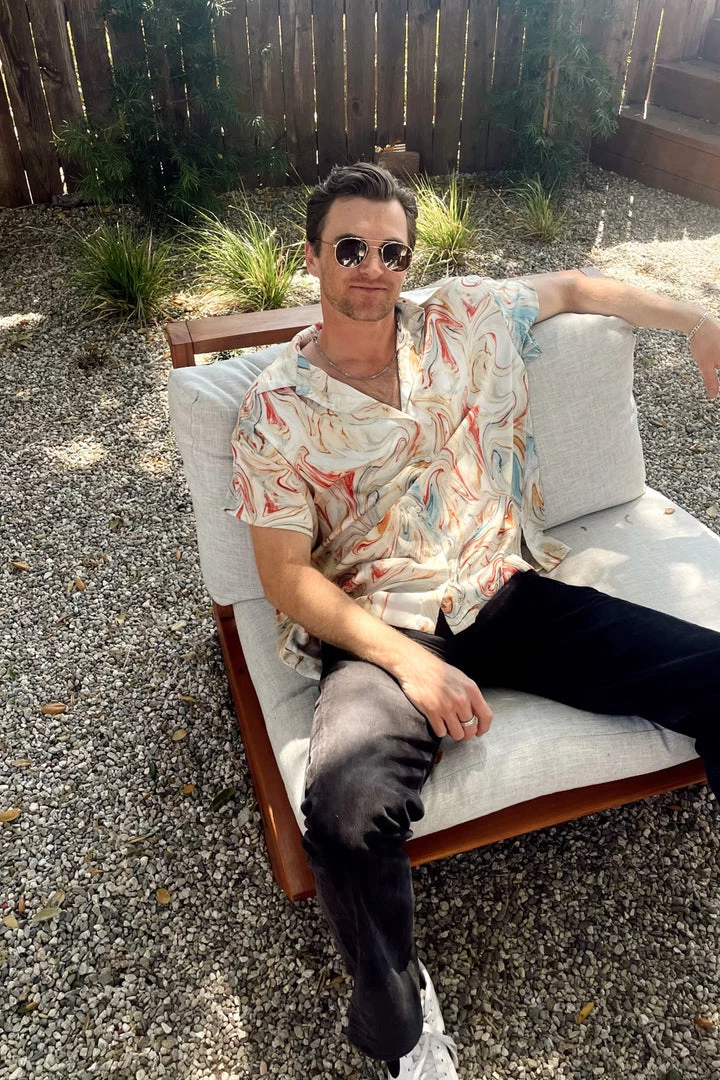 ACOA Vaughn Rust Marble Camp Shirt 9 ACOA Vaughn Rust Marble Camp Shirt