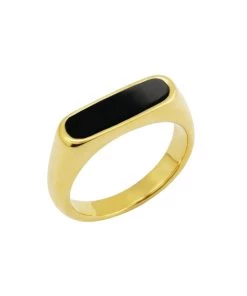 ALUMAUSA Lauren Gold And Black Ring