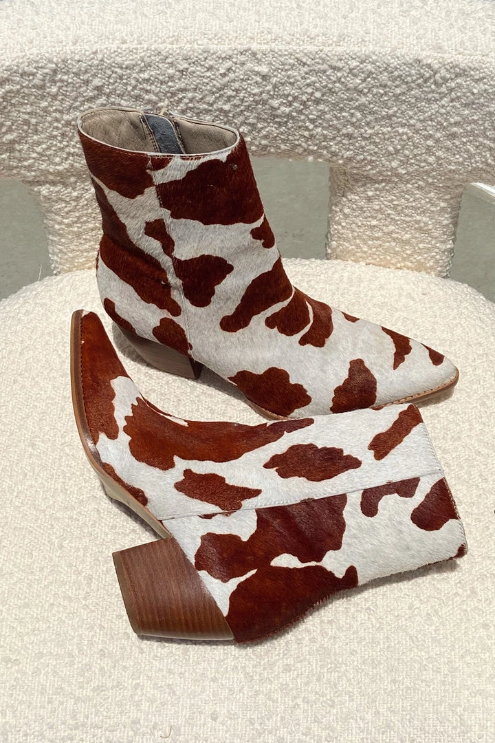 Matisse Caty Brown Cow Spot Boots 3 Matisse Caty Brown Cow Spot Boots