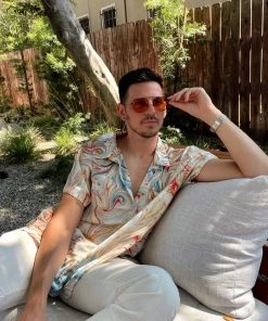 ACOA Vaughn Rust Marble Camp Shirt 23 ACOA Vaughn Rust Marble Camp Shirt