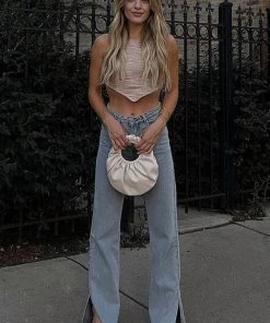 Bailey Rose Southern Nights Sand Knit Top