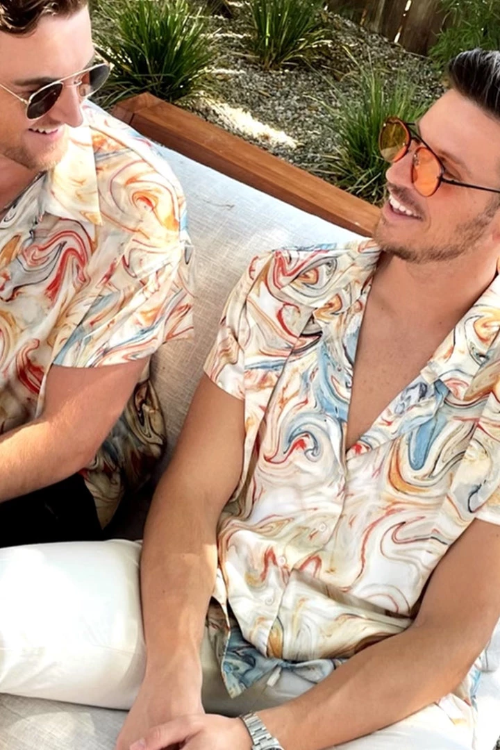 ACOA Vaughn Rust Marble Camp Shirt 14 ACOA Vaughn Rust Marble Camp Shirt