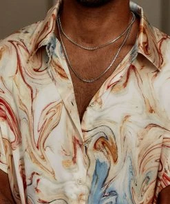 ALUMAUSA New Arrivals Michael Jake Silver Chain Necklace