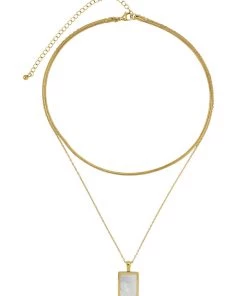 ALUMAUSA Marie Pearl Double Layered Necklace New Arrivals