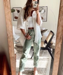 Modern Bridge International Co,Ltd. FLAT/RM B 3/F WING CHEONG COMM BLDG 19-25 JERVOIS STREET SHEUNG WAN HKWINK Spring To Come Green Tie Dye Pants CLOTHING