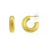 ALUMAUSA Lizzie Gold Hoop Earrings 2 ALUMAUSA Lizzie Gold Hoop Earrings