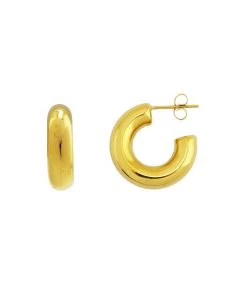 ALUMAUSA Lizzie Gold Hoop Earrings