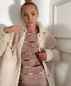 Bailey Rose Northern Lights Rust Multi Knit Dress CLOTHING