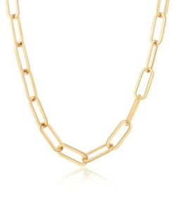 Lunika Designs Emilee Gold Paperclip Necklace New Arrivals