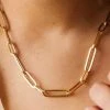 Lunika Designs Emilee Gold Paperclip Necklace New Arrivals 1 Lunika Designs Emilee Gold Paperclip Necklace New Arrivals