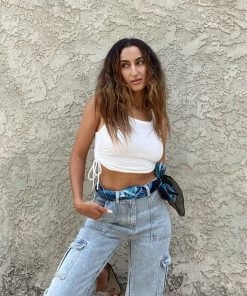 KARMA HIGHWAY Penelope Black Paisley Silk Scarf CLOTHING 11 KARMA HIGHWAY Penelope Black Paisley Silk Scarf CLOTHING