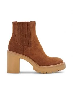 Dolce Vita Caster H20 Camel Suede Bootie New Arrivals