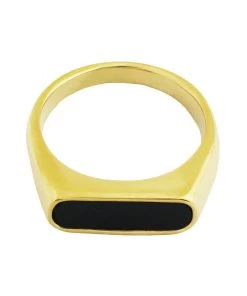 ALUMAUSA Lauren Gold And Black Ring