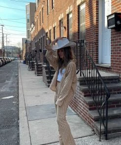 Emory Park CLOTHING Williamsburg Honey Checkered Trousers