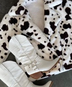 LE LIS Estella Spotted Faux Fur Jacket CLOTHING 14 LE LIS Estella Spotted Faux Fur Jacket CLOTHING