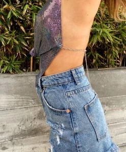 WINK Francia Prism Halter Top CLOTHING