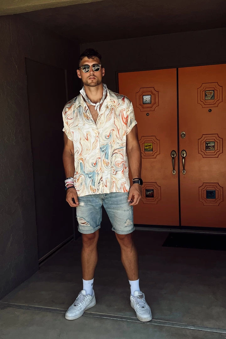 ACOA Vaughn Rust Marble Camp Shirt 6 ACOA Vaughn Rust Marble Camp Shirt